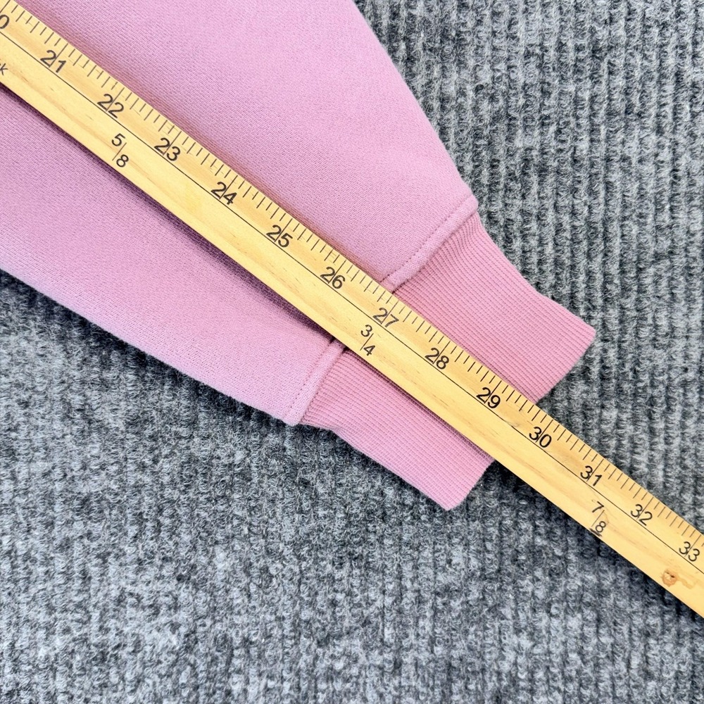 Lululemon Scuba Hoodie Womens XS/S Pink Fleece Pullover Thumbholes Raglan Logo - Picture 12 of 13